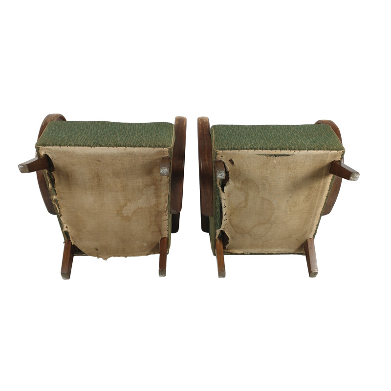 Paire de fauteuils vintage de Jindřich Halabala, 1950