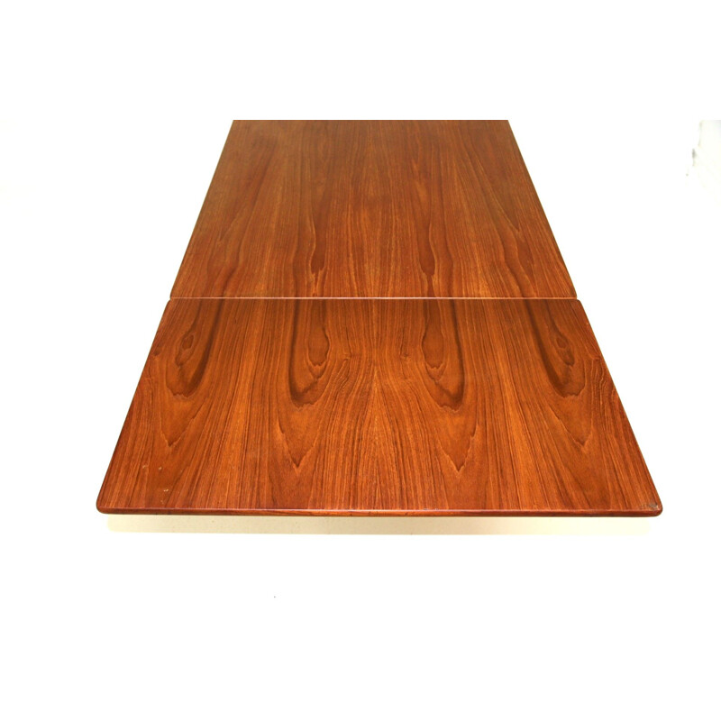 Vintage teak table with retractable tops