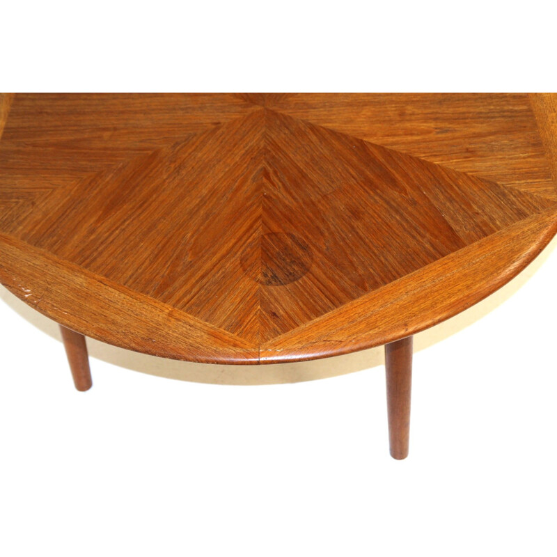 Vintage teak coffee table by Hw Klein for Bramin, Denmark 1960