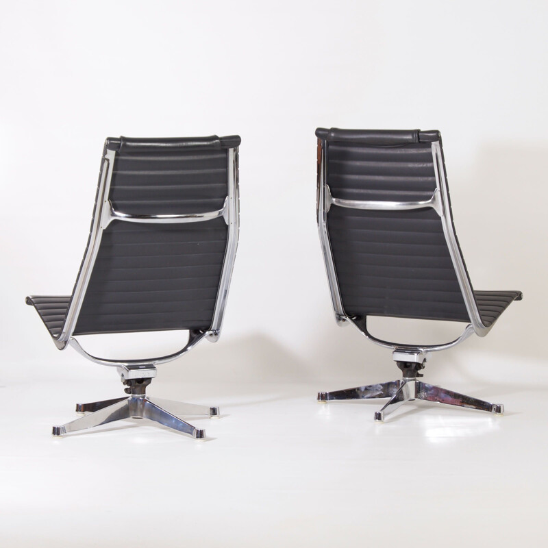 Pair of vintage armchairs Ea121 by Charles & Ray Eames for Herman Miller, 1960s