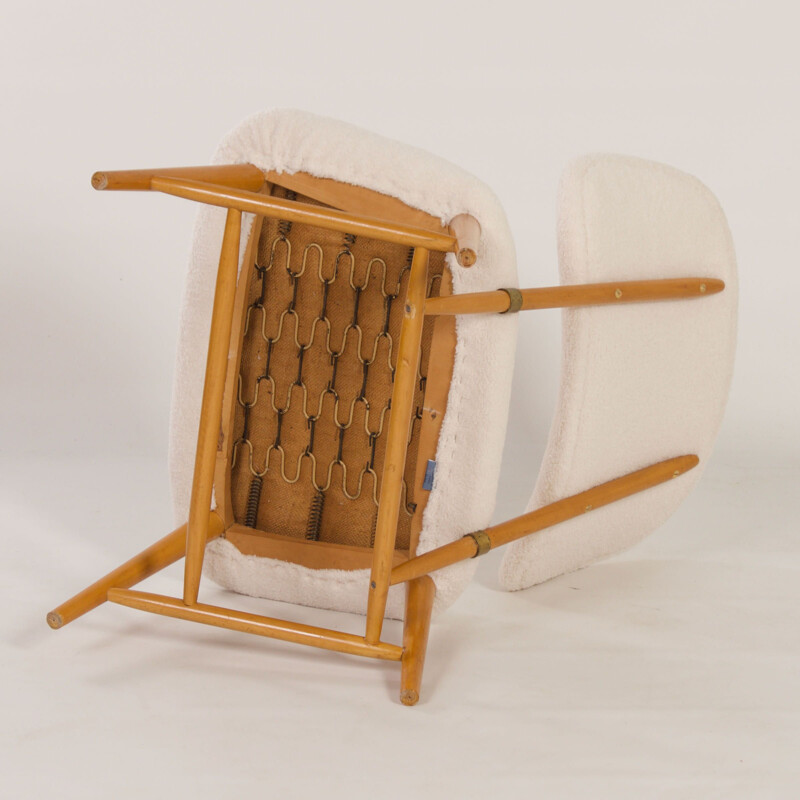 Vintage Teve fauteuil van Alf Svensson voor Ljungs Industrier Ab, Zweden 1950