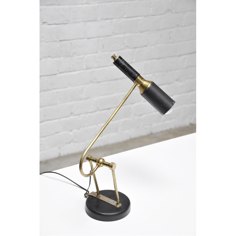 Mid-century robotic desk lamp by Oscar Torlasco, Italy 1950s