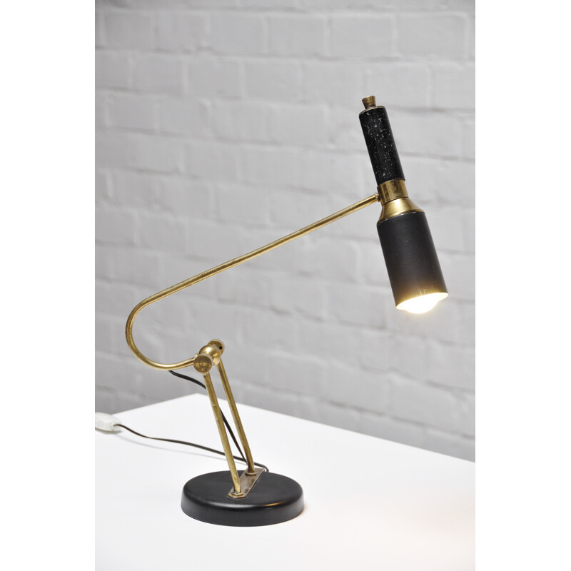 Mid-century robotic desk lamp by Oscar Torlasco, Italy 1950s