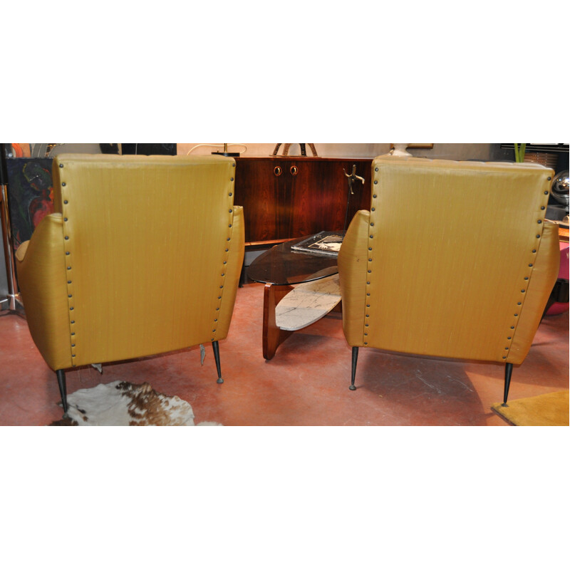 Paire de fauteuils vintage - années 50