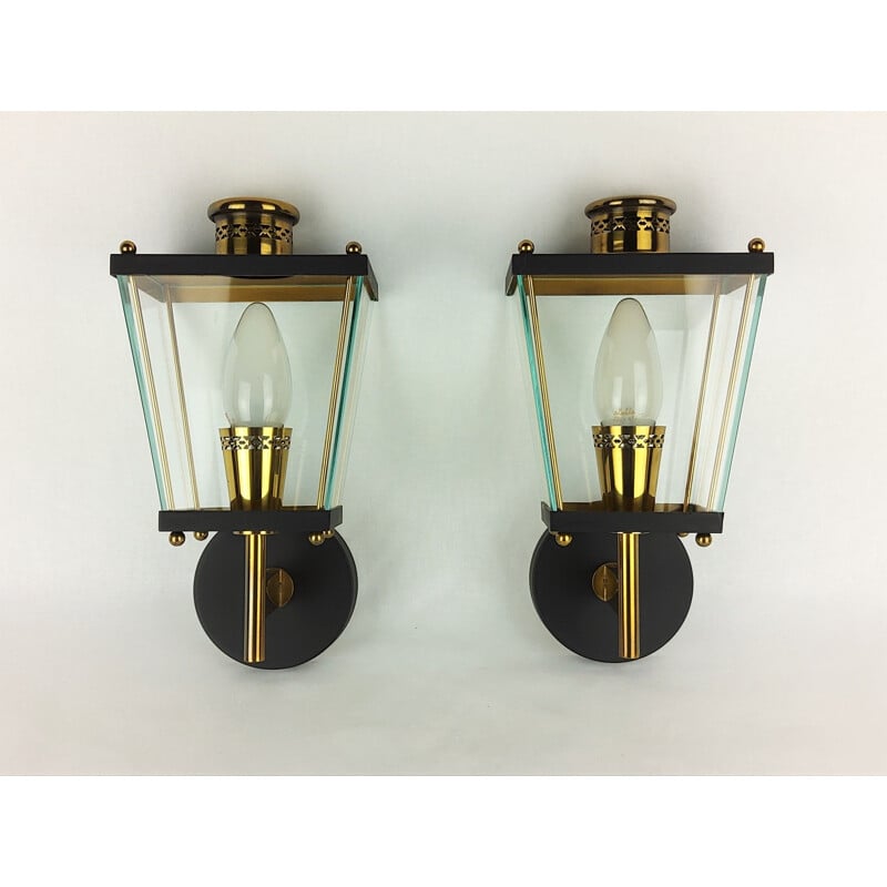 Pair of vintage sconces by Pietro Chiesa for Fontana Arte, 1960