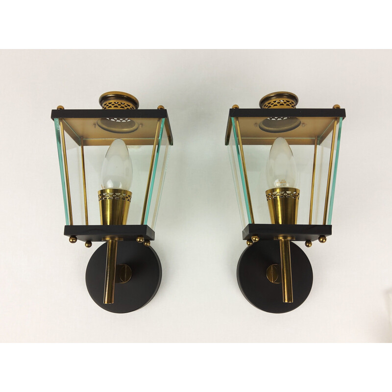 Pair of vintage sconces by Pietro Chiesa for Fontana Arte, 1960