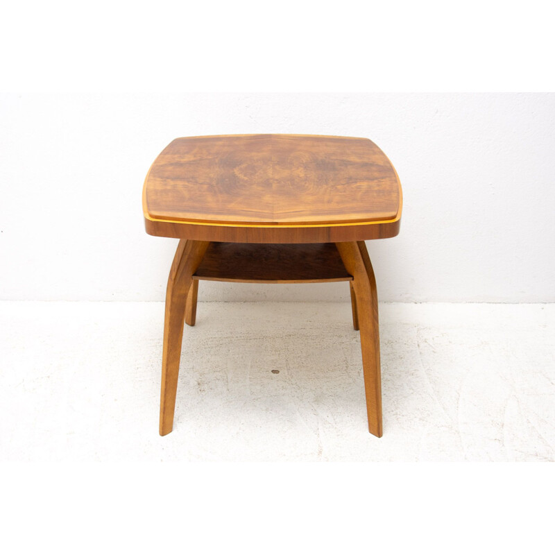 Vintage walnut coffee table by Frantisek Jirak for Tatra Nabytok Pravenec, 1960