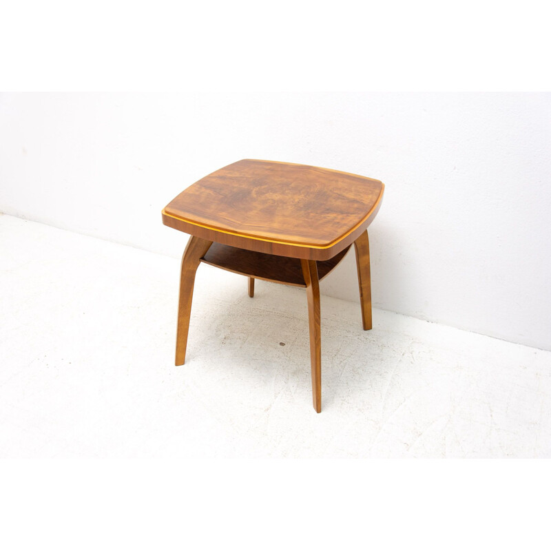 Vintage walnut coffee table by Frantisek Jirak for Tatra Nabytok Pravenec, 1960