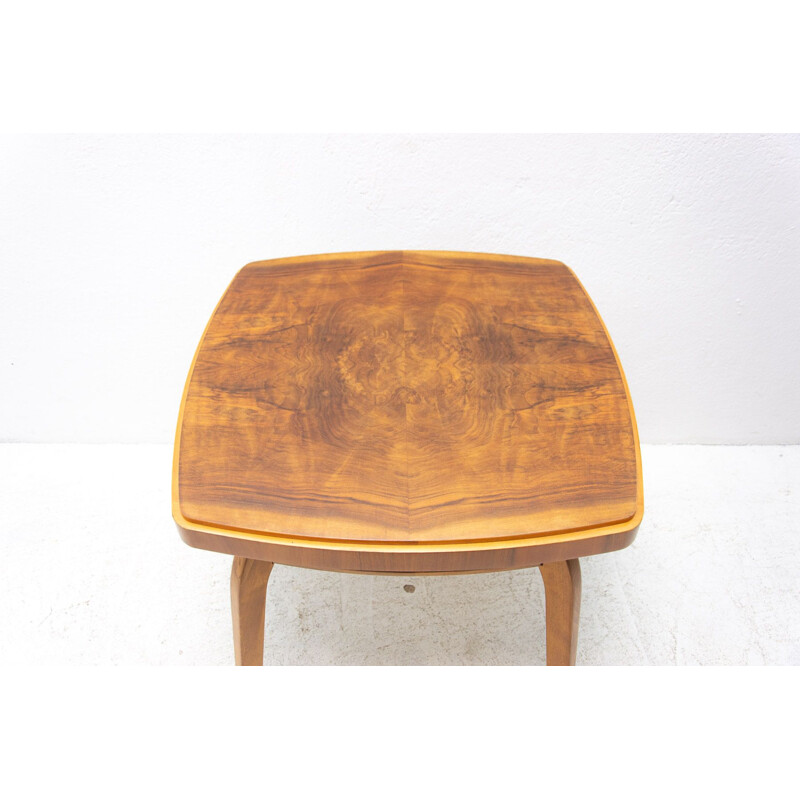 Vintage walnut coffee table by Frantisek Jirak for Tatra Nabytok Pravenec, 1960