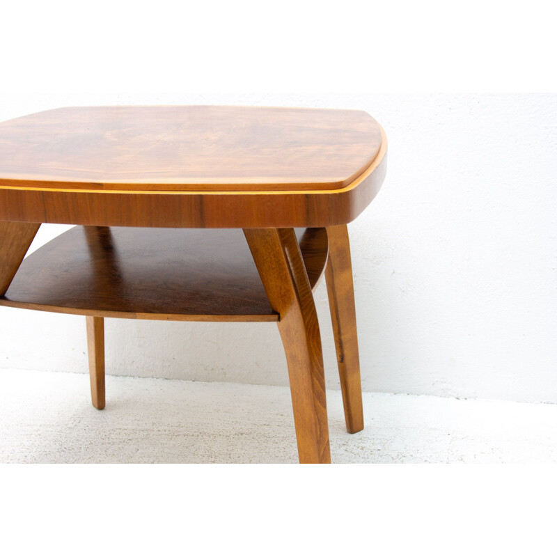 Vintage walnut coffee table by Frantisek Jirak for Tatra Nabytok Pravenec, 1960