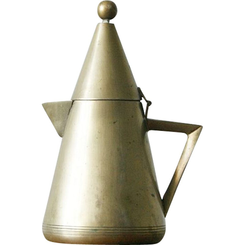 Art Deco vintage silver plated tea pot, 1930s