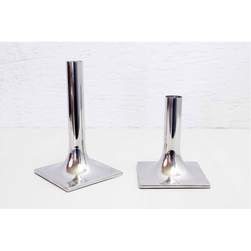 Pair of vintage scandinavian candlesticks for Stelton