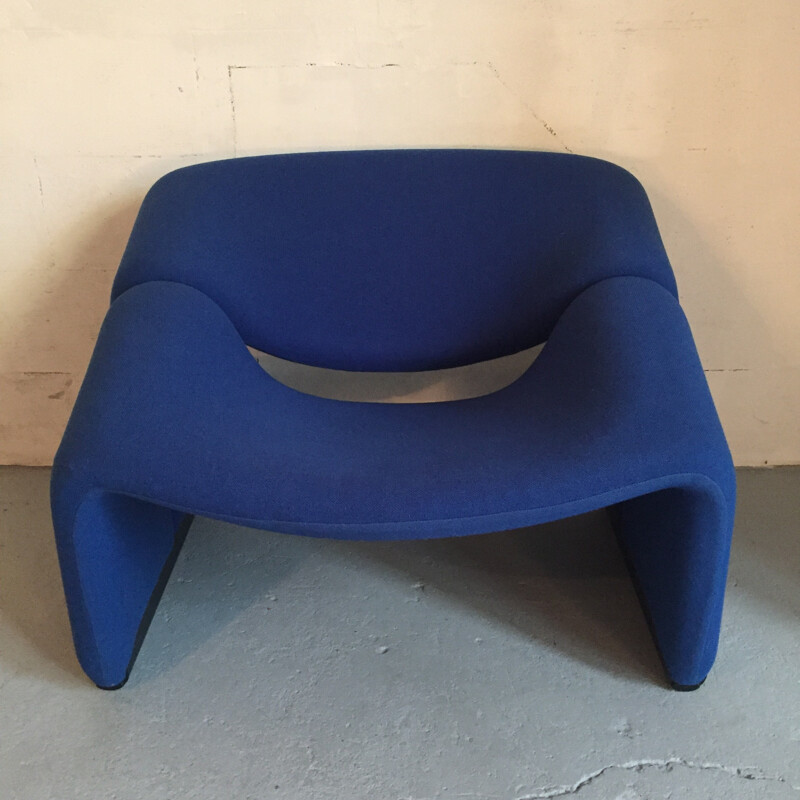 Blue Artifort "Groovy" chair, Pierre PAULIN - 1970s