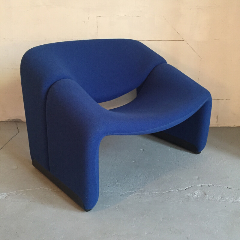 Blue Artifort "Groovy" chair, Pierre PAULIN - 1970s