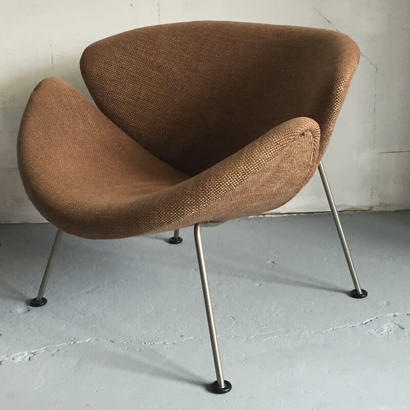 Brown Artifort "Orange Slice" chair, Pierre PAULIN - 1960s