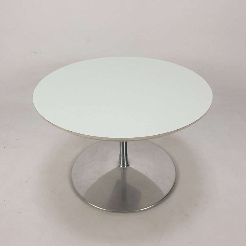 Vintage "Circle" salontafel in gelamineerd hout door Pierre Paulin voor Artifort, 1960