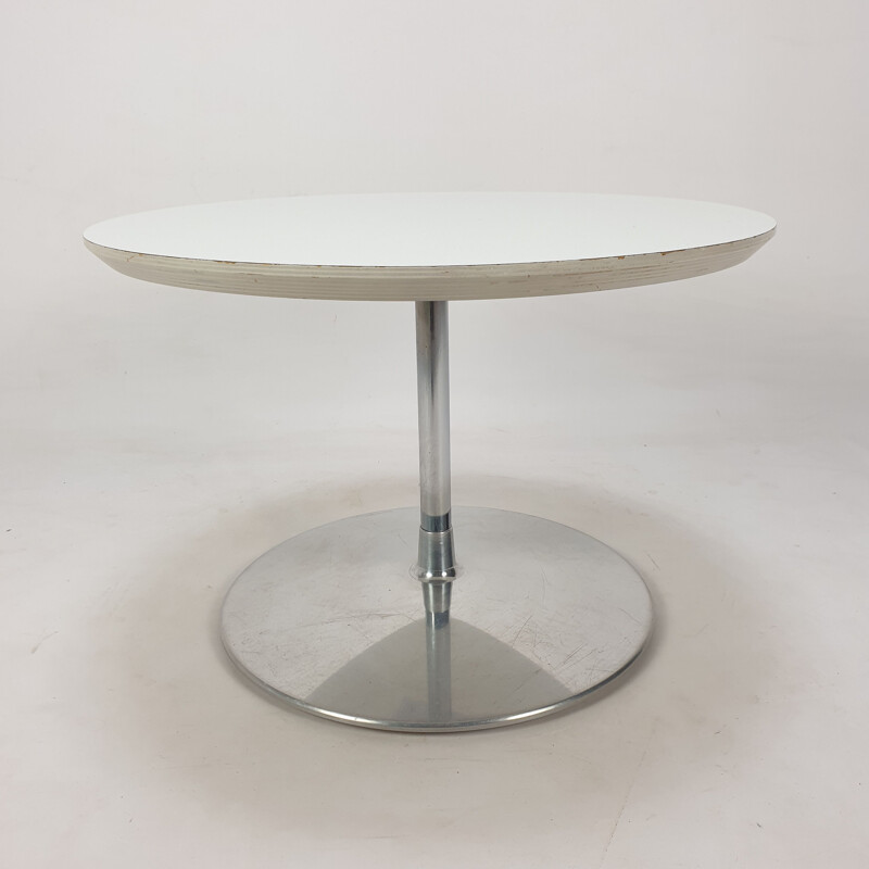 Table basse vintage "Circle" en bois laminé par Pierre Paulin pour Artifort, 1960