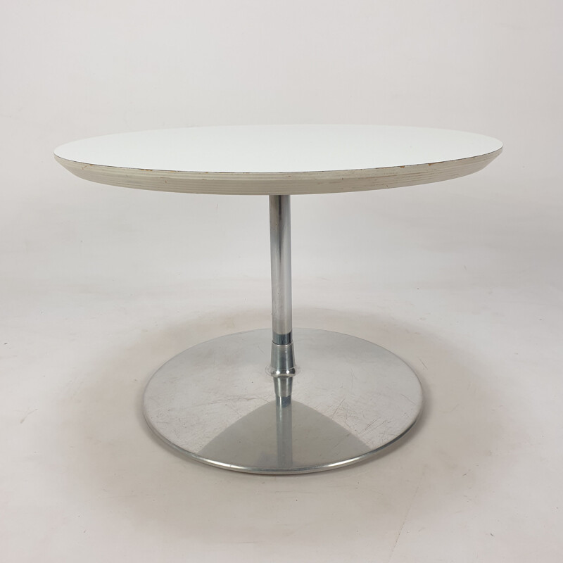 Vintage "Circle" salontafel in gelamineerd hout door Pierre Paulin voor Artifort, 1960