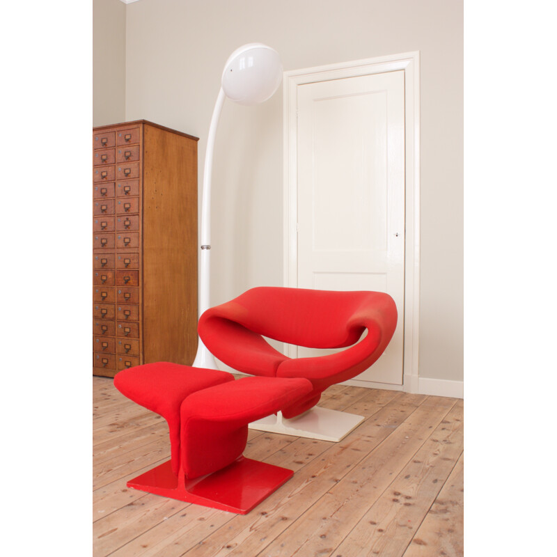 Artifort "Ribbon" chair with ottoman by Pierre PAULIN - 1960s