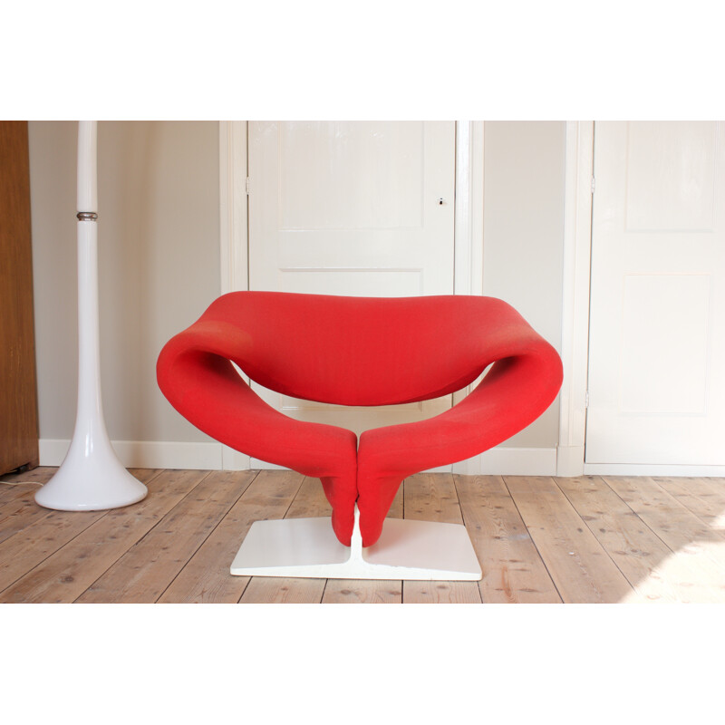 Artifort "Ribbon" chair with ottoman by Pierre PAULIN - 1960s