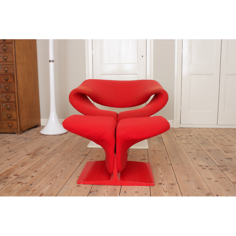 Artifort "Ribbon" chair with ottoman by Pierre PAULIN - 1960s