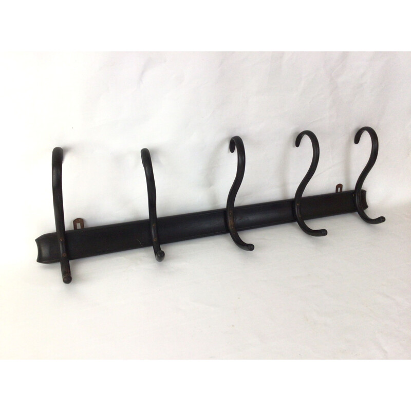 Vintage coat rack with 5 pegs by Thonet