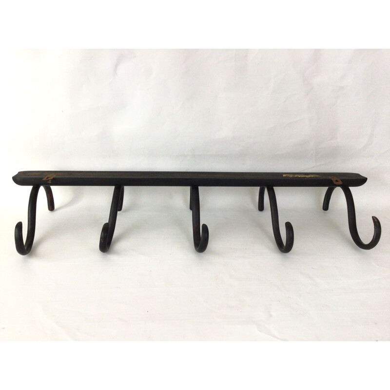 Vintage coat rack with 5 pegs by Thonet