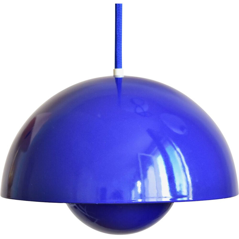 Vintage enamel pendant lamp by Verner Panton for Louis Poulsen, Denmark 1968