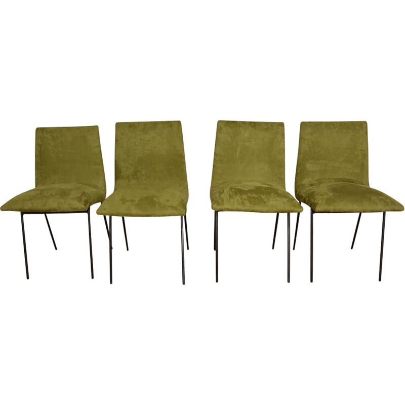 Set of 4 vintage chairs by Pierre Paulin for Meubles TV, 1954