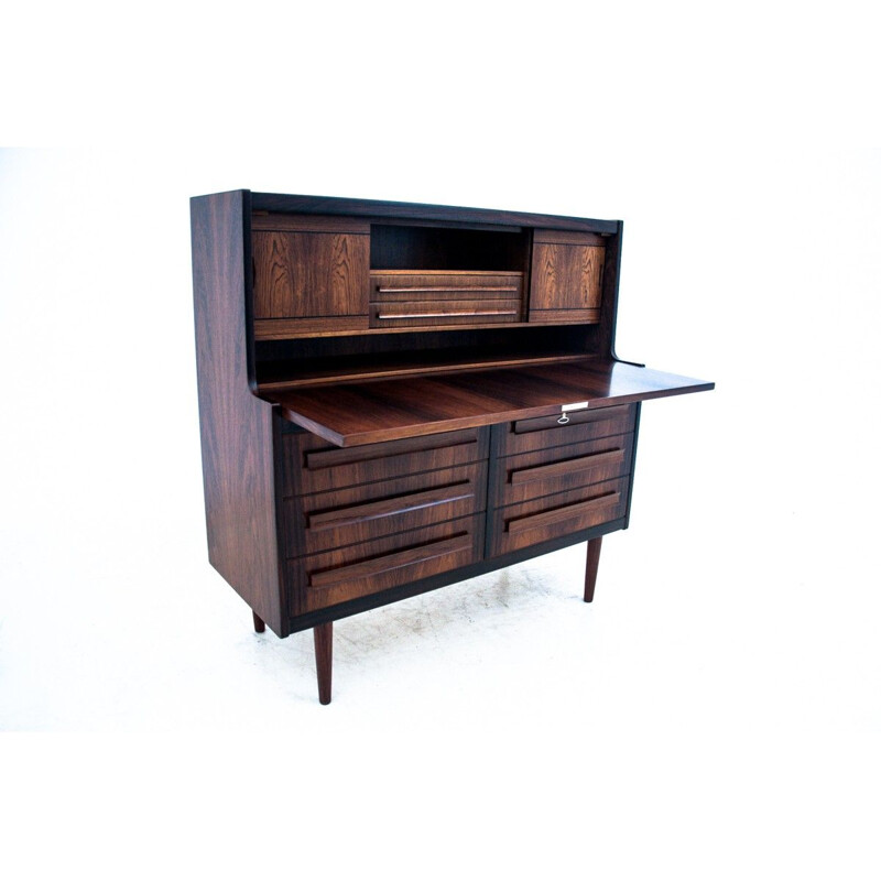 Vintage rosewood secretary by Sigfred Omann for Ølholm Møbelfabrik, Denmark 1960s