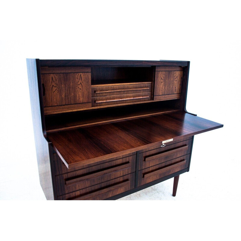 Vintage rosewood secretary by Sigfred Omann for Ølholm Møbelfabrik, Denmark 1960s