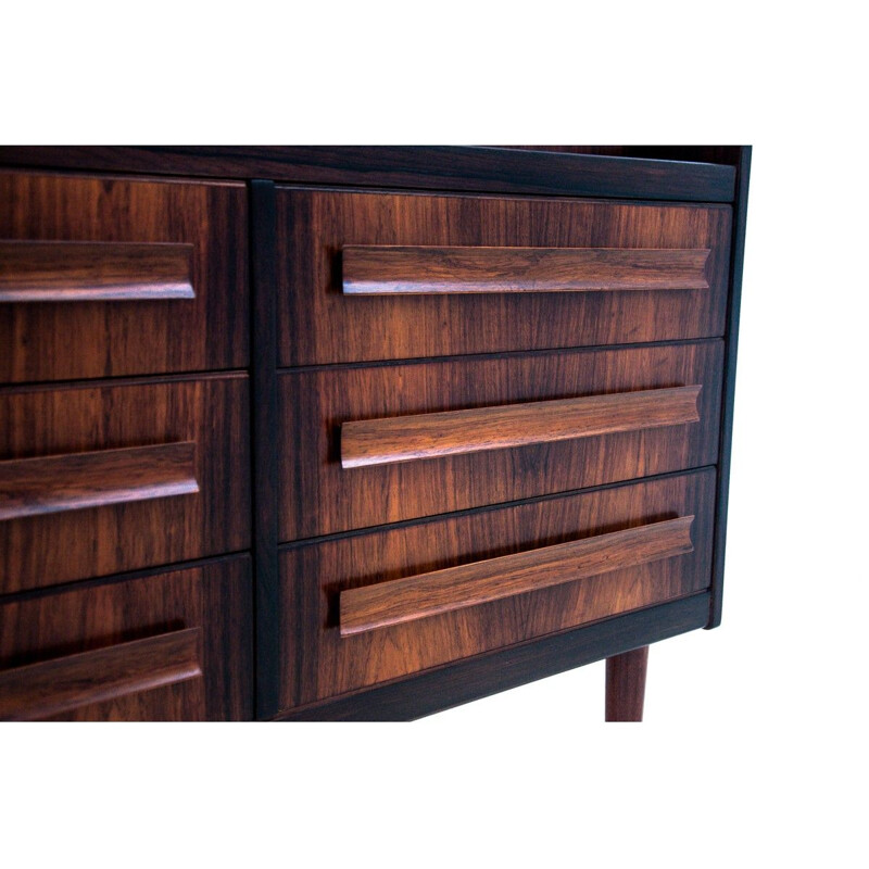 Vintage rosewood secretary by Sigfred Omann for Ølholm Møbelfabrik, Denmark 1960s