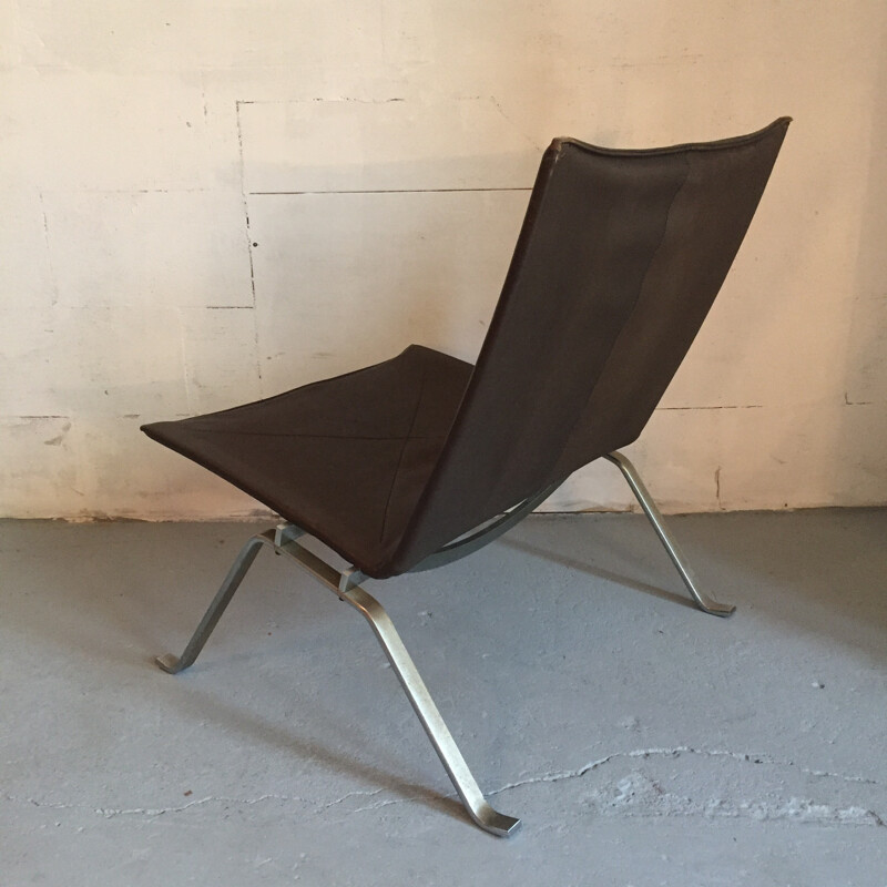 "PK22" Kold Christensen low chair, Poul KJAERHOLM - 1950s