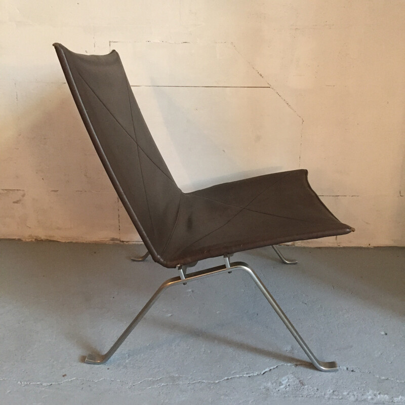 "PK22" Kold Christensen low chair, Poul KJAERHOLM - 1950s