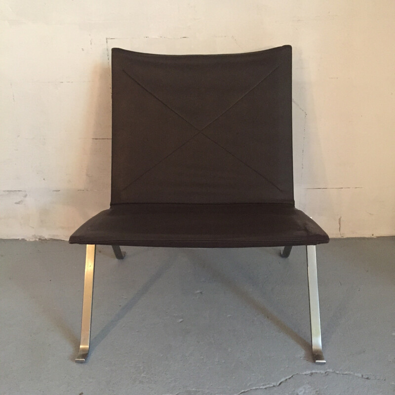 "PK22" Kold Christensen low chair, Poul KJAERHOLM - 1950s