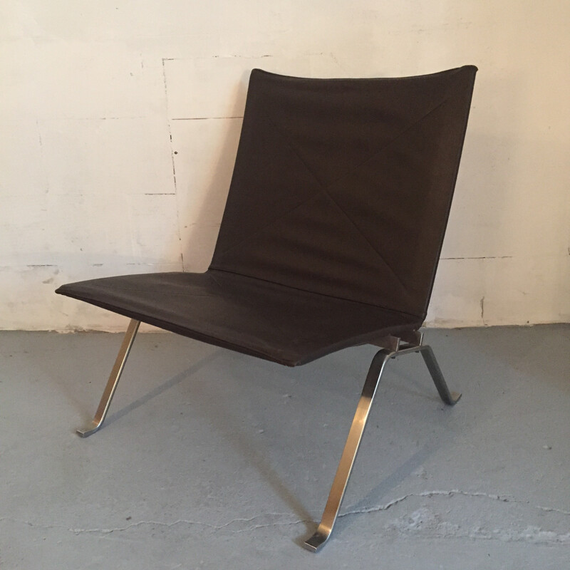 "PK22" Kold Christensen low chair, Poul KJAERHOLM - 1950s