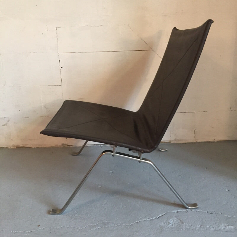 "PK22" Kold Christensen low chair, Poul KJAERHOLM - 1950s
