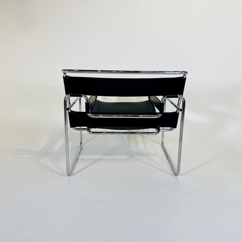 Paire de fauteuils vintage en cuir par Marcel Breuer pour Gavina, 1970