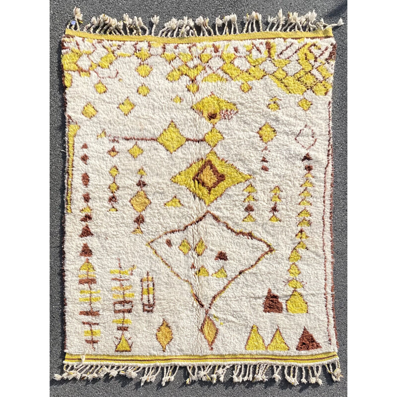 Vintage Marokkaans Berber tapijt beni ocarina