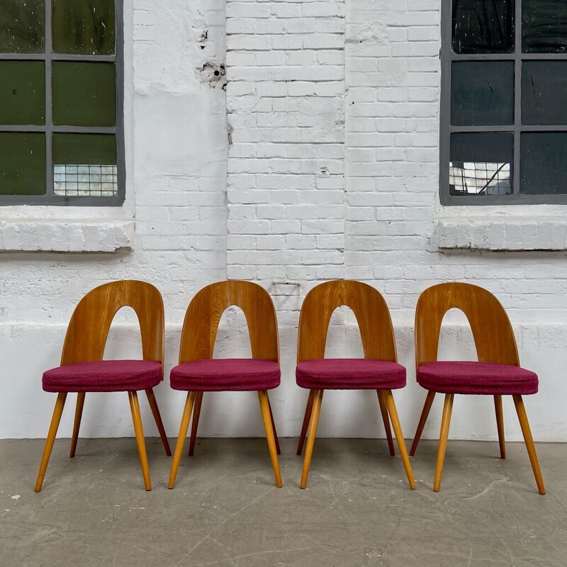 Set of 4 vintage chairs by Antonín Šuman for Tatra, 1960s