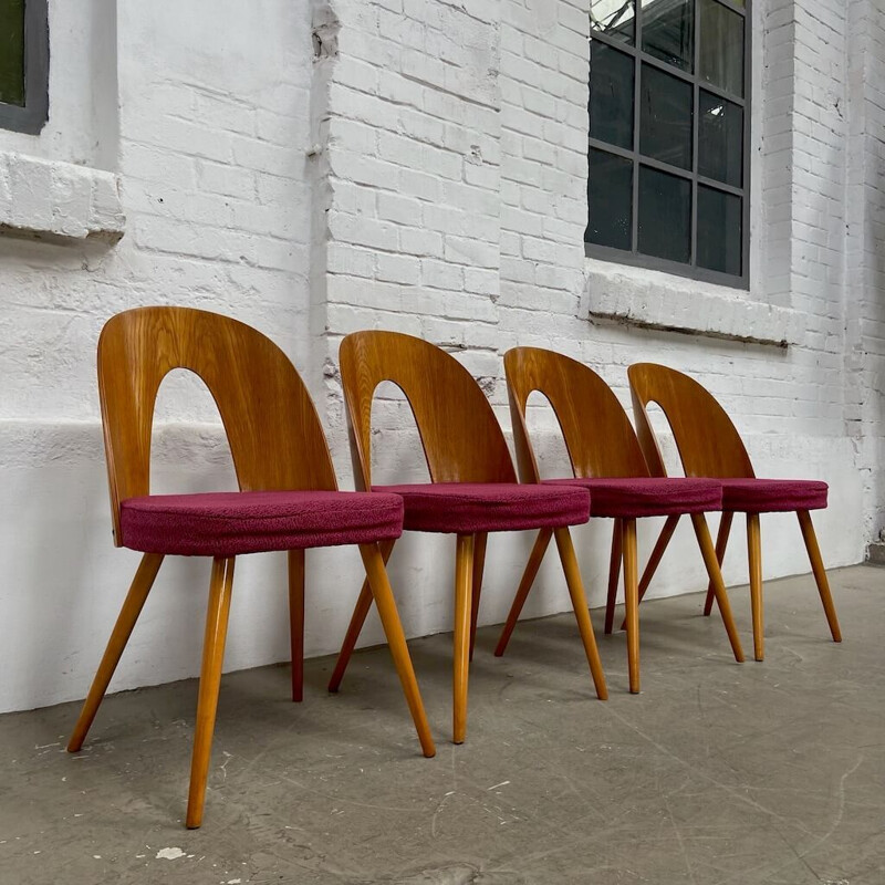 Set of 4 vintage chairs by Antonín Šuman for Tatra, 1960s