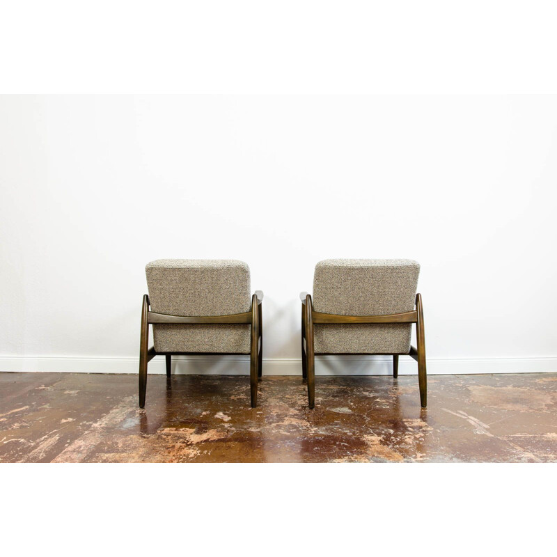 Pair of vintage Gfm-64 armchairs by Edmund Homa, 1960s