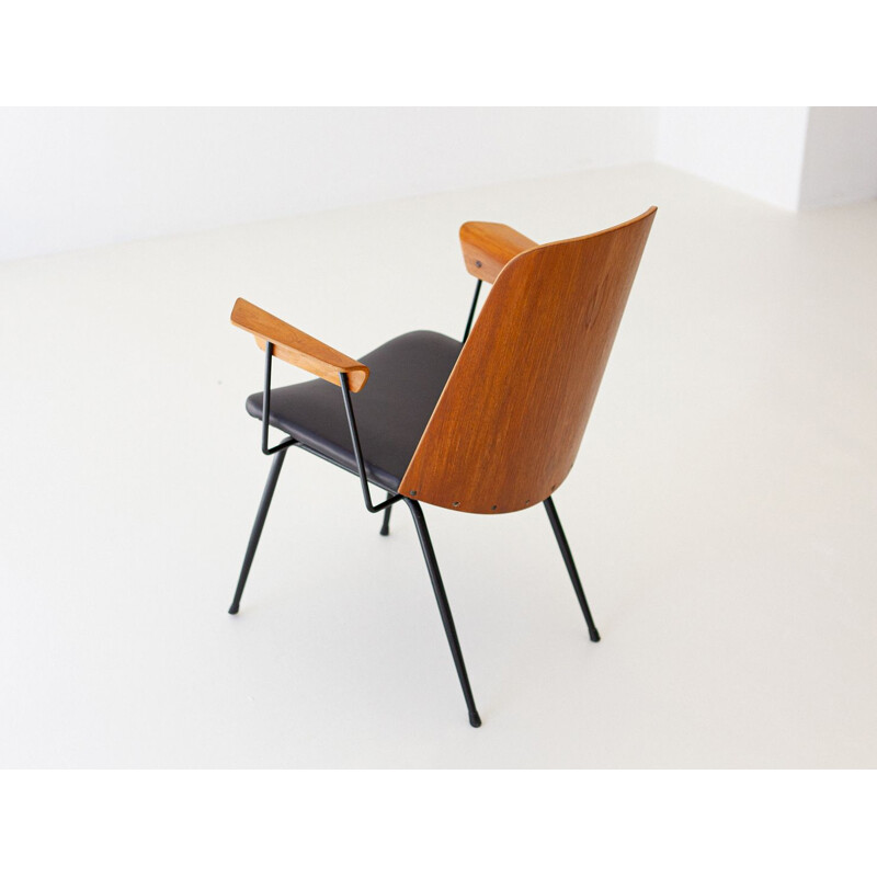 Italian vintage desk armchair by Gastone Rinaldi for Rima, 1950s