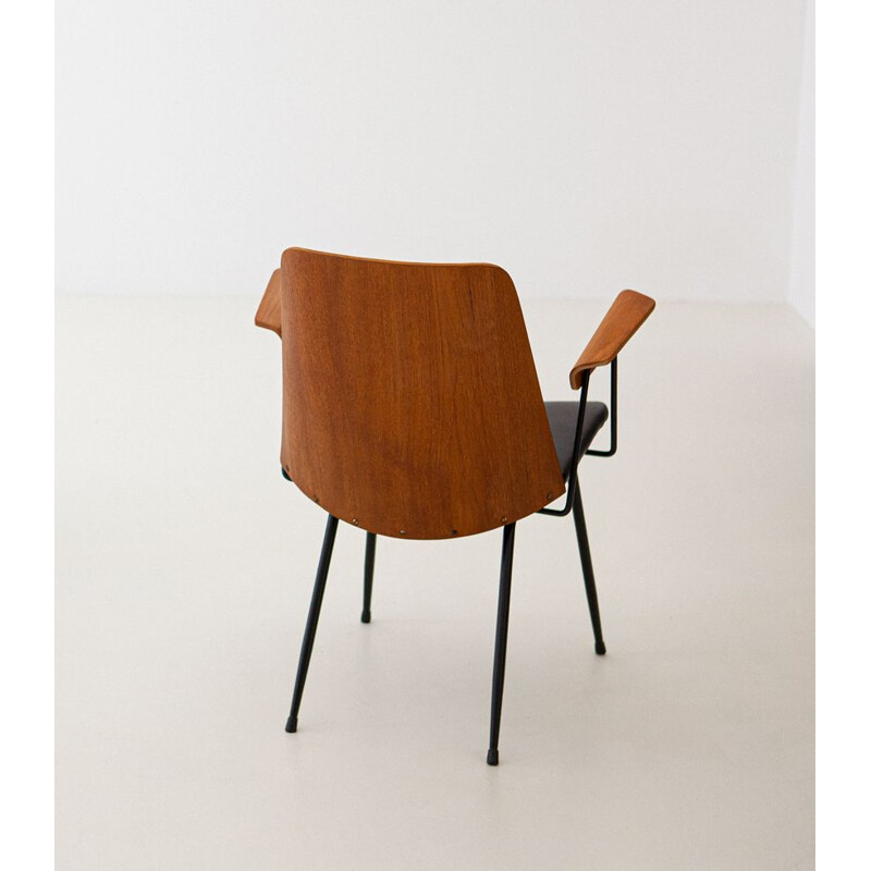 Italian vintage desk armchair by Gastone Rinaldi for Rima, 1950s