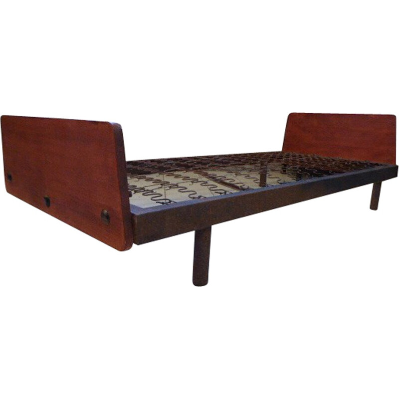 "SCAL" bed n°452 in wood by Jean PROUVE - 1950s