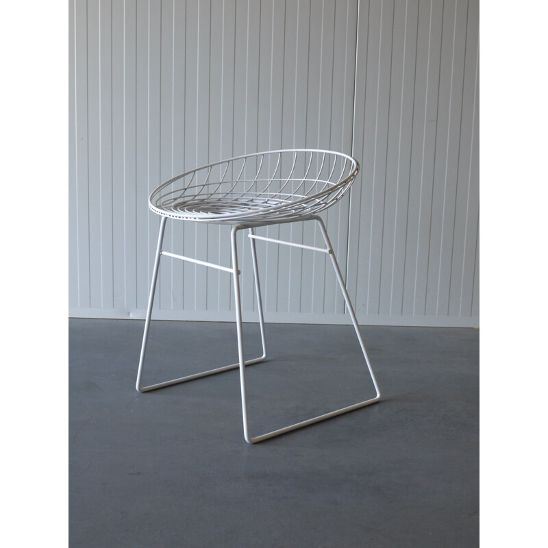 Vintage Km05 wire stool by Cees Braakman & Adriaan Dekker for Pastoe, 1960s