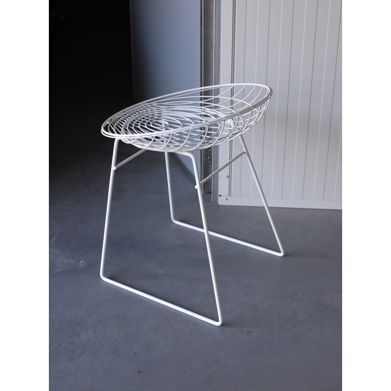 Vintage Km05 wire stool by Cees Braakman & Adriaan Dekker for Pastoe, 1960s