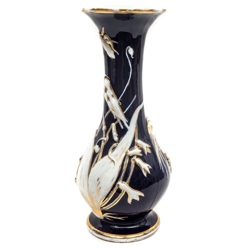 Vase libellule vintage Art Nouveau, 1900