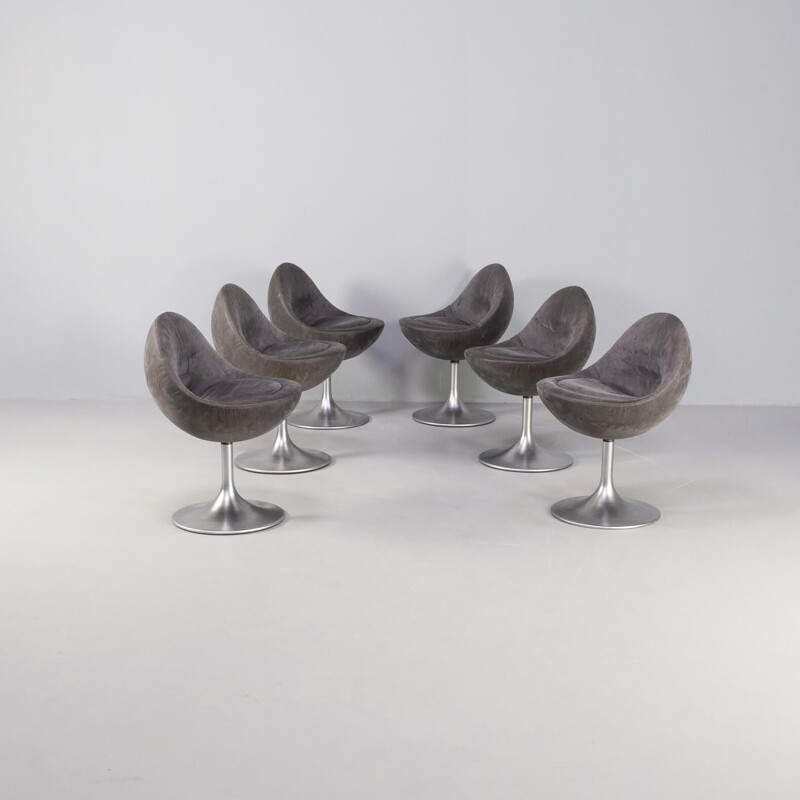 Set of 6 vintage "Venus" chairs by Börje Johanson for Johanson Design