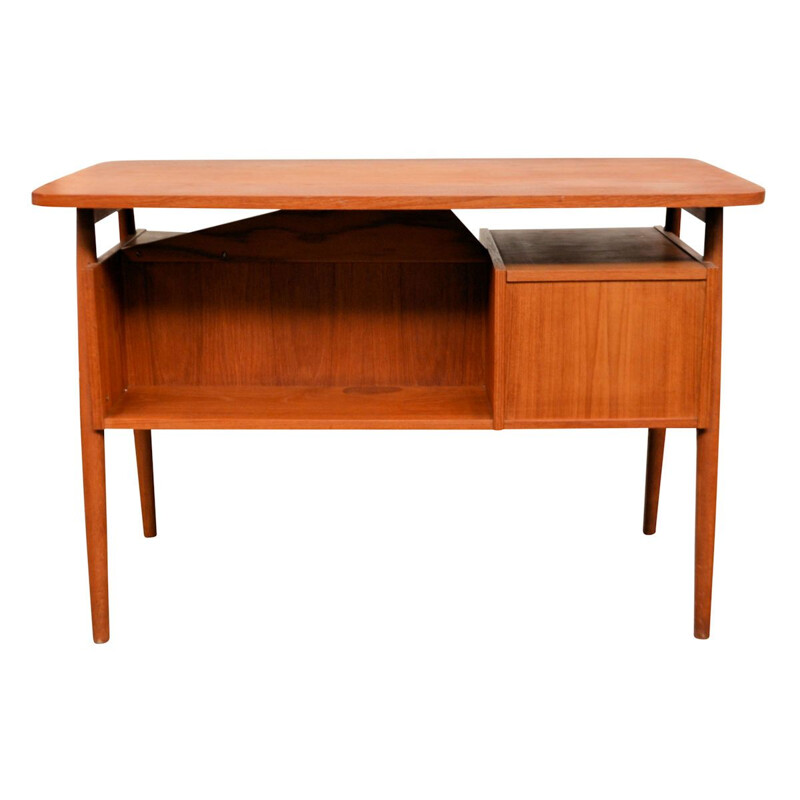 Bureau vintage danois en teck par Tibergaard